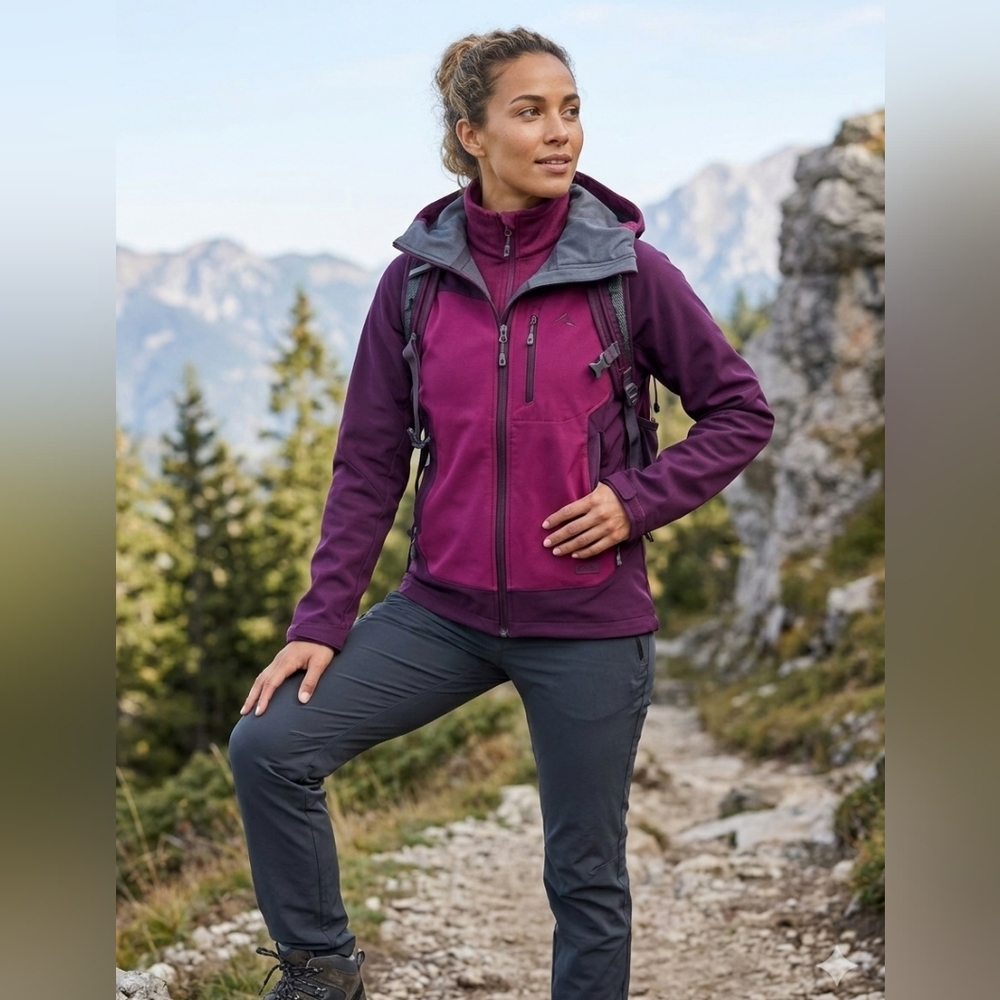 Rei Elements E1 Softshell Jacket With Hood Size S… - image 1